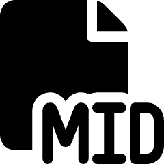 Audio File Mid 1 Icon from Ultimate Bold Set