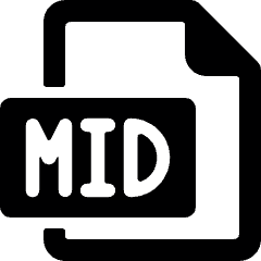 Audio File Mid 1 Icon from Ultimate Bold Set