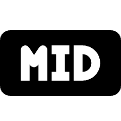 Audio File Mid 1 Icon from Nova Solid Set