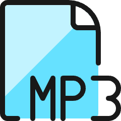 Audio File Mp3 1 Icon from Ultimate Colors Set