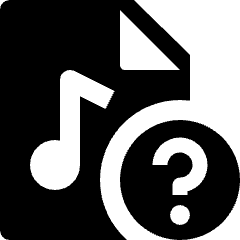 Audio File Question Icon from Nova Solid Set