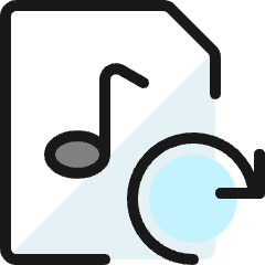 Audio File Refresh Icon from Ultimate Colors Set