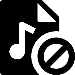 Audio File Restrict Icon from Nova Solid Set