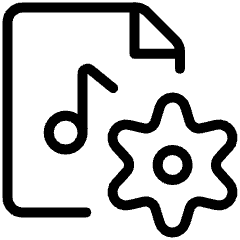Audio File Settings Icon from Ultimate Light Set