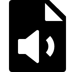 Audio File Speaker Icon from Nova Solid Set