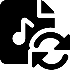 Audio File Sync Icon from Ultimate Bold Set