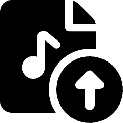 Audio File Upload Icon from Ultimate Bold Set