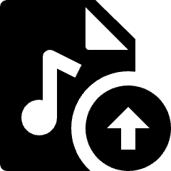 Audio File Upload Icon from Nova Solid Set