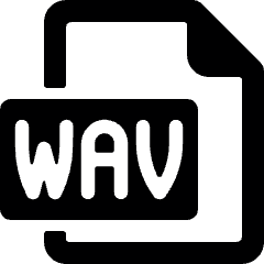 Audio File Wav 1 Icon from Ultimate Bold Set