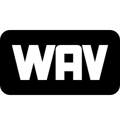 Audio File Wav 1 Icon from Nova Solid Set