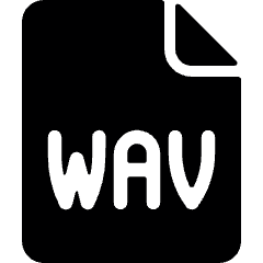Audio File Wav Icon from Ultimate Bold Set