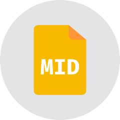 Mid File Icon from Kameleon Colors Set
