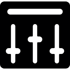 Equalizer 1 Icon from Ultimate Bold Set