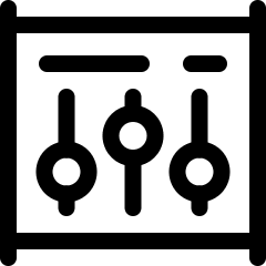 Equalizer 1 Icon from Ultimate Regular Set