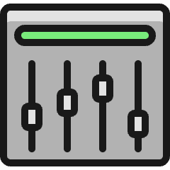 Equalizer 1 Icon from Ultimate Colors Set