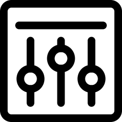 Equalizer Icon from Ultimate Regular Set