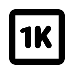 1k Icon from Rounded Line - Streamline Material Set