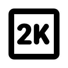 2k Icon from Rounded Line - Streamline Material Set