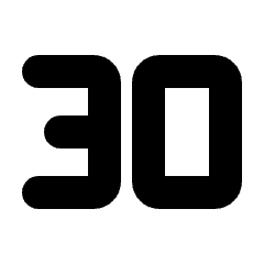 30fps Icon from Rounded Line - Streamline Material Set