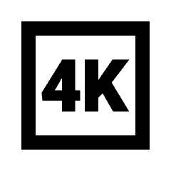 4k Icon from Sharp Line - Streamline Material Set