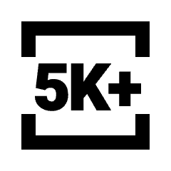 5k Plus Icon from Sharp Line - Streamline Material Set