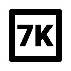 7k Icon from Outlined Line - Streamline Material Set