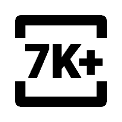 7k Plus Icon from Outlined Line - Streamline Material Set