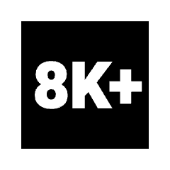 8k Plus Fill Icon from Sharp Fill - Streamline Material Set