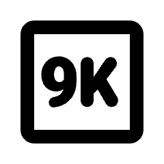 9k Icon from Rounded Line - Streamline Material Set