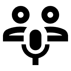 Adaptive Audio Mic Icon from Outlined Line - Streamline Material Set