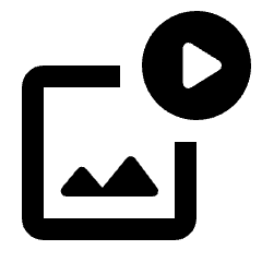 Animated Images Icon from Rounded Line - Streamline Material Set