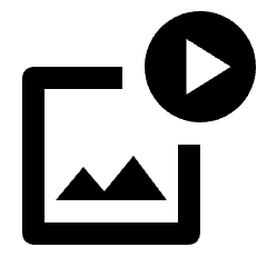 Animated Images Icon from Outlined Line - Streamline Material Set