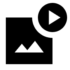 Animated Images Fill Icon from Sharp Fill - Streamline Material Set