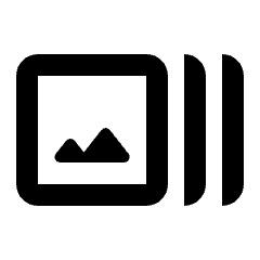 Art Track Icon from Rounded Line - Streamline Material Set