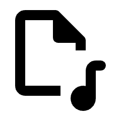 Audio File Icon from Rounded Line - Material Pro Set