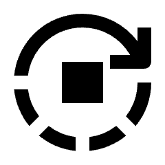 Autostop Icon from Outlined Line - Streamline Material Set