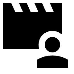 Cinematic Blur Alt Fill Icon from Sharp Fill - Streamline Material Set