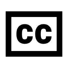 Closed Caption Icon from Sharp Line - Streamline Material Set