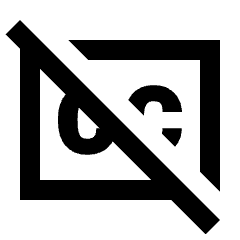 Closed Caption Disabled Icon from Sharp Line - Streamline Material Set