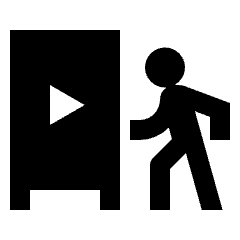 Digital Out Of Home Fill Icon from Sharp Fill - Material Pro Set