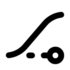 Ease In Icon from Rounded Line - Streamline Material Set