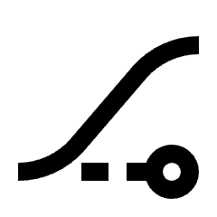 Ease In Icon from Outlined Line - Streamline Material Set