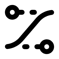 Ease In Out Icon from Rounded Line - Streamline Material Set