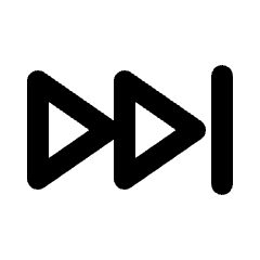 Fast Forward Alt Icon from Rounded Line - Streamline Material Set