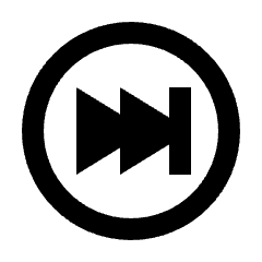 Fast Forward Circle Alt Icon from Outlined Line - Streamline Material Set