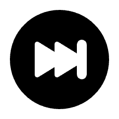 Fast Forward Circle Alt Fill Icon from Rounded Fill - Material Pro Set