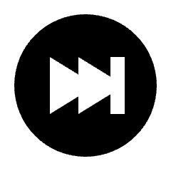 Fast Forward Circle Alt Fill Icon from Sharp Fill - Material Pro Set