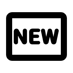 Fiber New Icon from Rounded Line - Streamline Material Set