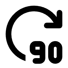 Forward 90 Icon from Rounded Line - Material Pro Set