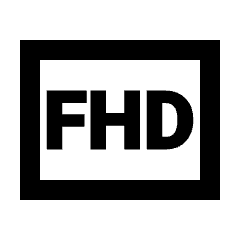 Full Hd Icon from Sharp Line - Streamline Material Set